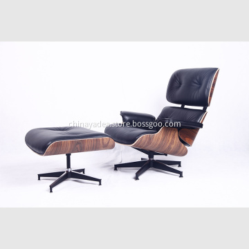 Cozy Eames Lounge Chair in Top Grain Leather